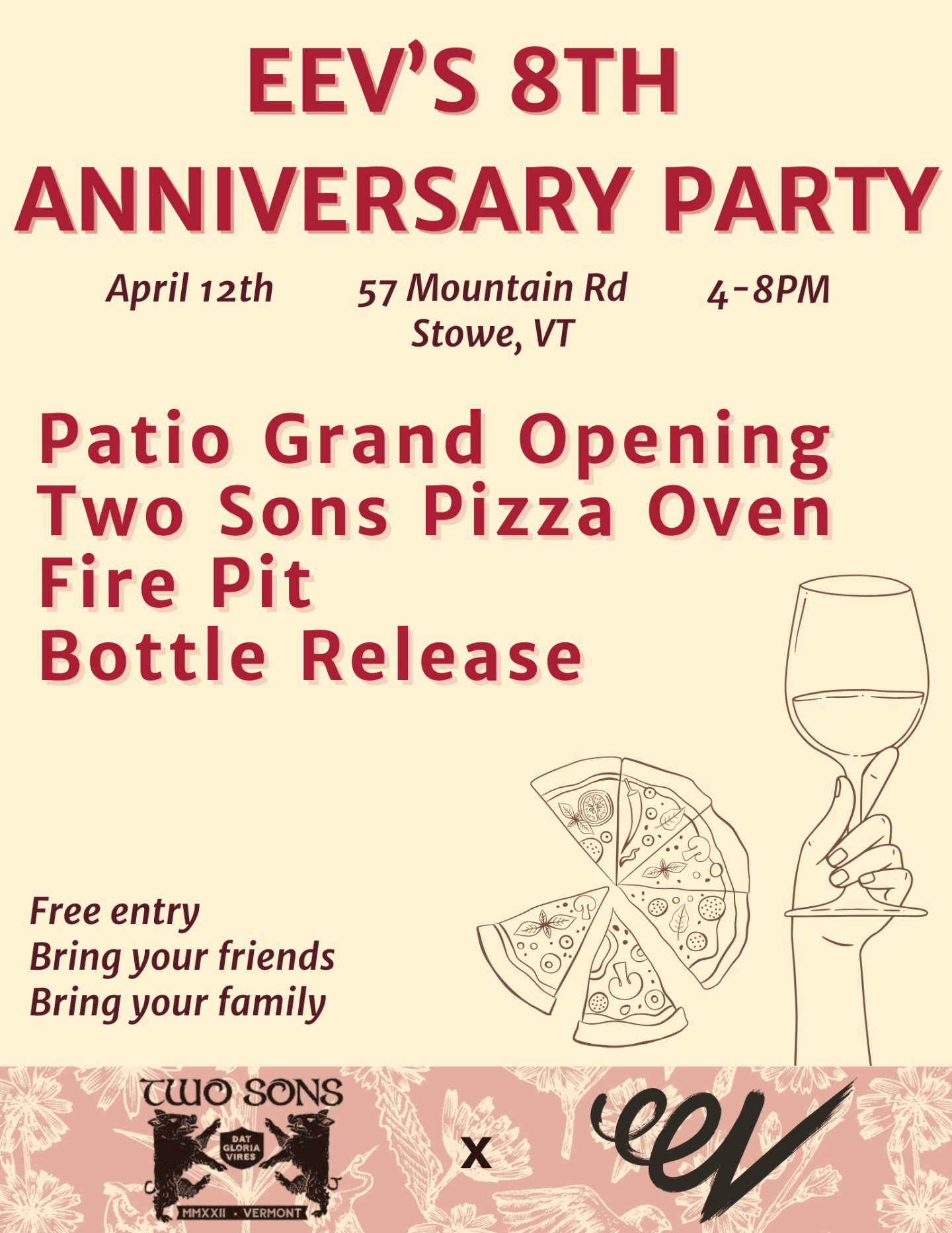 Ellison Estate's Anniversary Pizza Party!