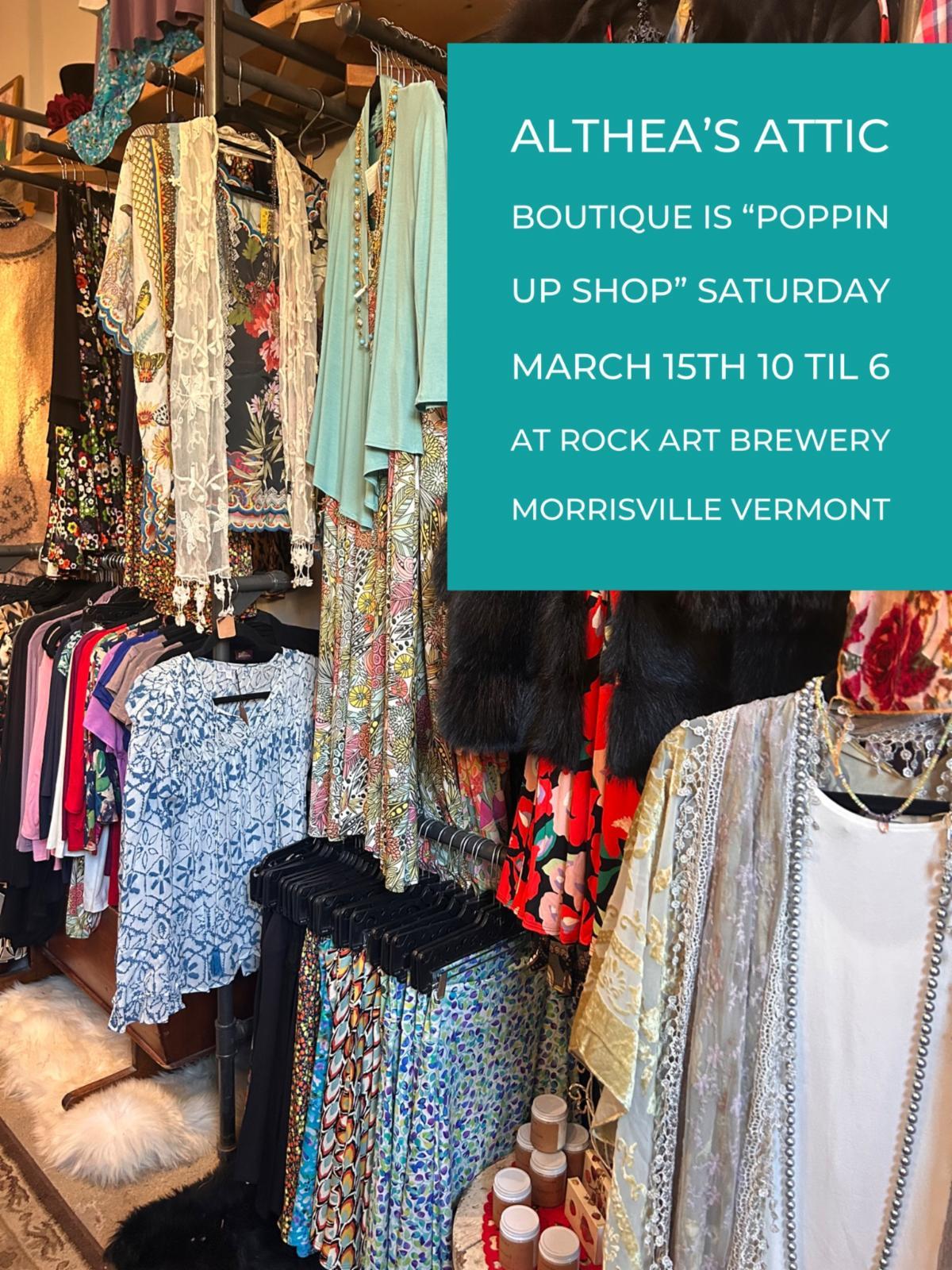 Pop Up Sip & Shop with Althea's Attic