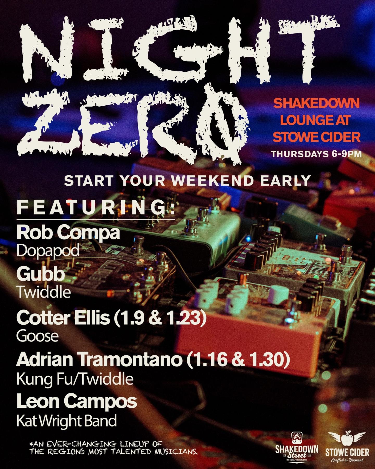 Night Zero at Stowe Cider