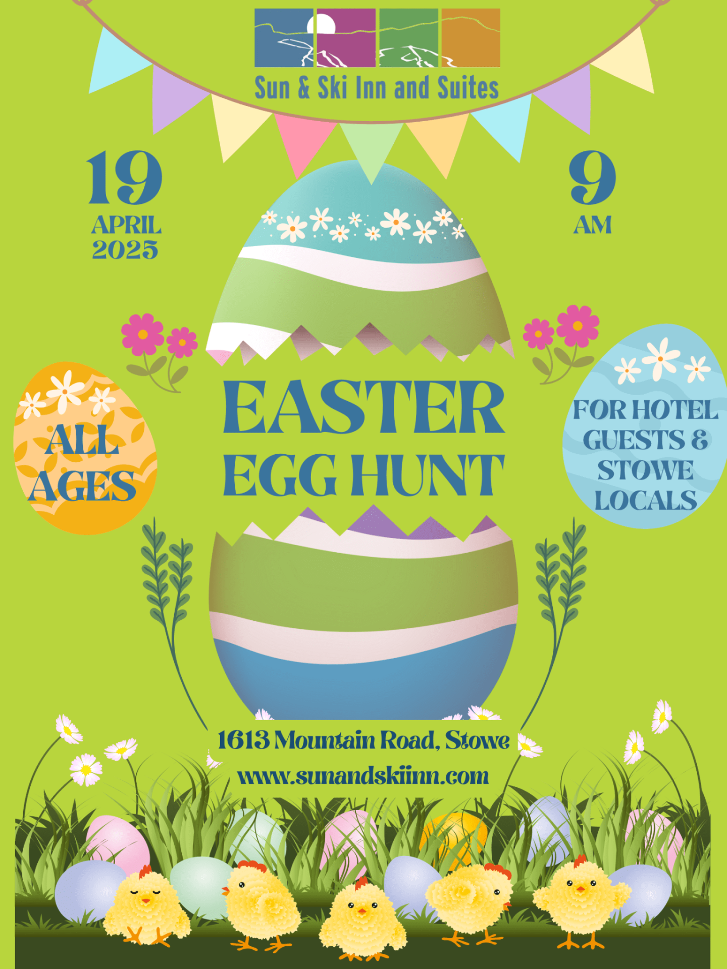 Easter Egg Hunt at Stowe Golf Park