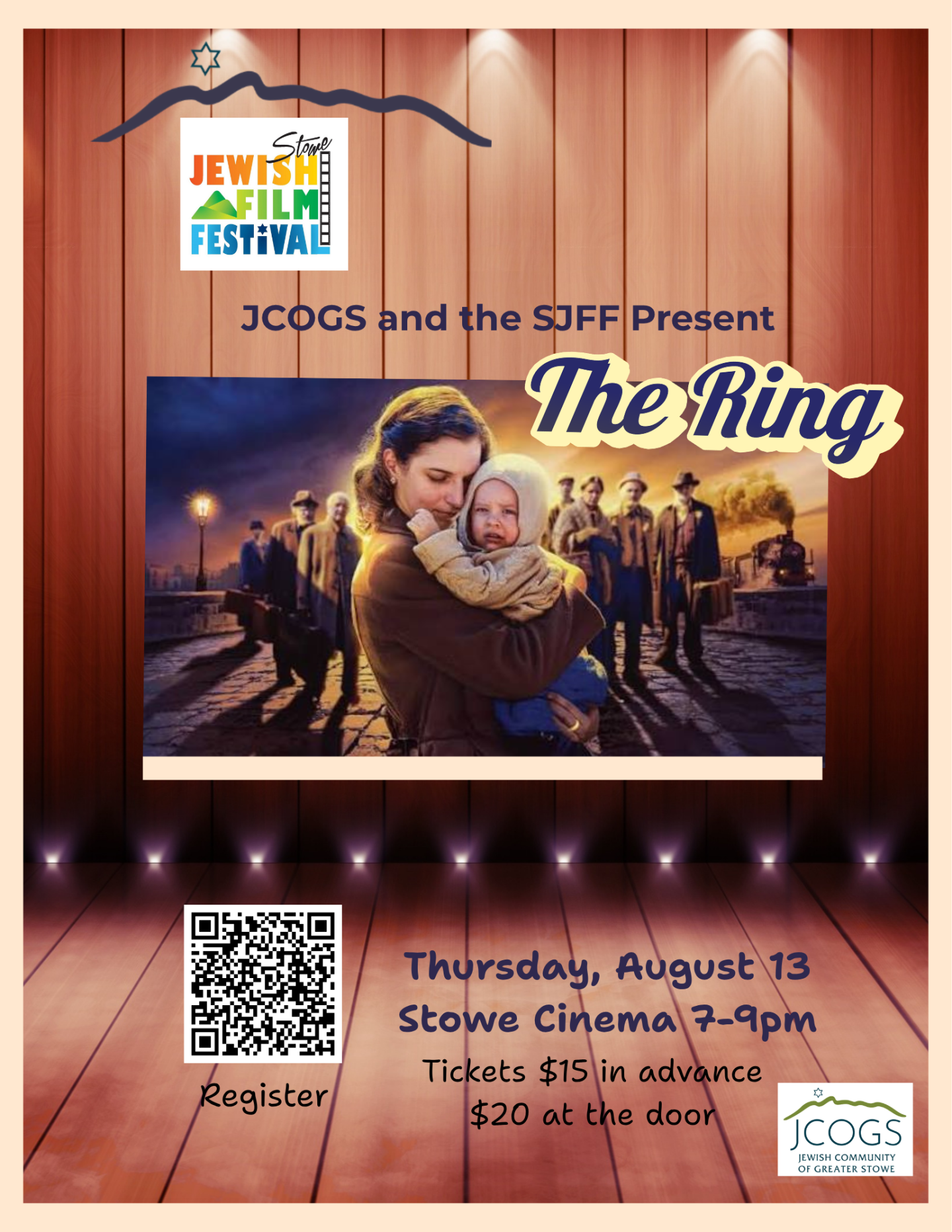 A father hugging a child, with a group standing behind, cinematic poster style.